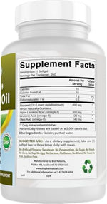 Premium quality vegetarian essential fatty acid softgels for daily cardiovascular wellness