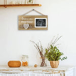 Back side of the VILIGHT pregnancy keepsake frame showcasing the wall mounting hardware and sturdy easel stand