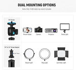 NEEWER tabletop tripod 360 degree swivel ball head close up with 1/4 inch screw