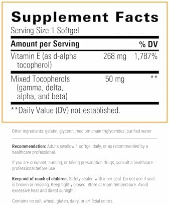 Integrative Therapeutics Vitamin E cardiovascular support dietary supplement package tracking view