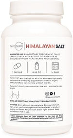 Keto friendly Type Zero Himalayan pink salt mineral capsules for fitness hydration.