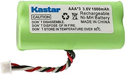 Kastar barcode scanner replacement batteries five pack showing the three pin terminal wire connector
