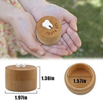 Side profile of Free-Space wooden souvenir tooth container