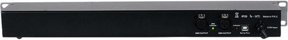 Avante ADJ MyDMX RM rear panel with DMX ports and USB input