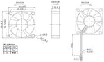 Easycargo mini computer cooling fan showcasing the durable Hypro sleeve bearing construction.