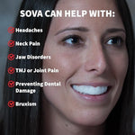 Comparison of SOVA Max 2.4mm thickness against standard thick mouth guards