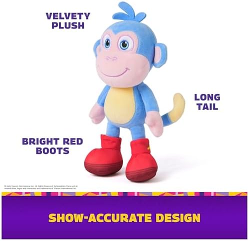 Authentic Dora Official Boots stuffed animal close up