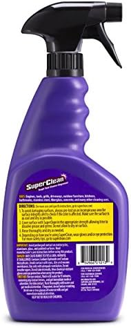SuperClean biodegradable degreaser spray bottle for kitchen cleaning