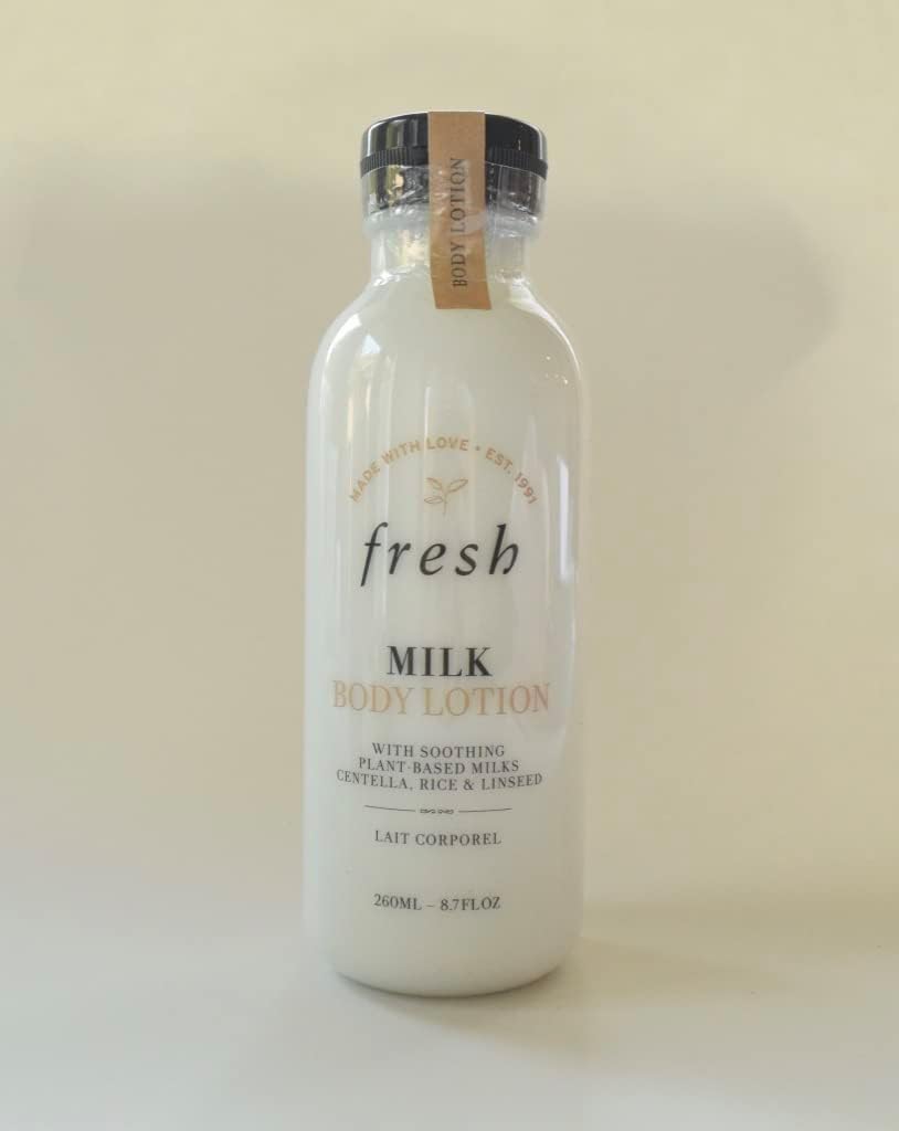 Fresh Milk Body Lotion container and label overview