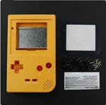 Gametown yellow replacement housing shell cover case front view for Game Boy Pocket restoration.