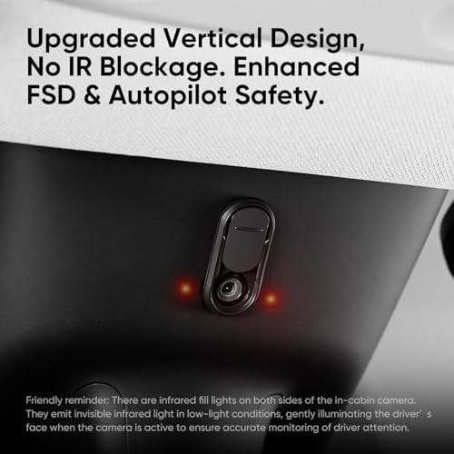 Close up view of the anti blind spot protective cover for Tesla premium interior