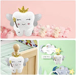 Back view of tooth fairy pillow showing storage pocket
