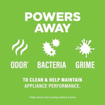 Foaming action of Affresh disposal cleaner in sink