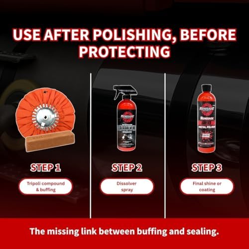 Authentic USA imported Renegade Dissolver bottle detailing clean streak free finish features.