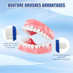 Close up of the firm nylon bristles on the CIATBYYJ retainer cleaning brush