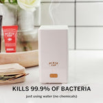 Using the Pixie Cup steam sterilizer for 3 minute germ removal