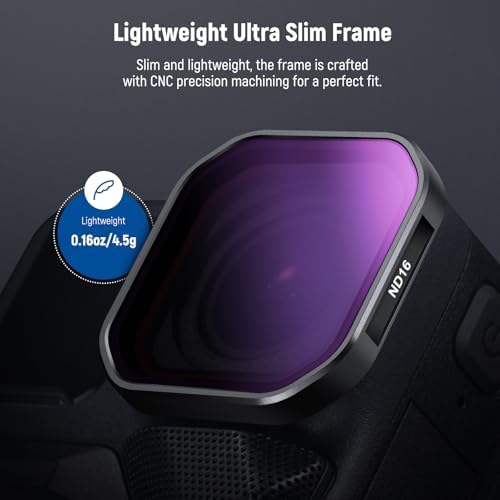 Professional lens filter set in protective case for travel