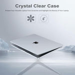 MOSISO laptop hard shell bottom case with ventilation slots