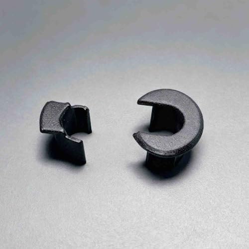 FANRTE half inch cable entry grommet installed in drywall protecting an Ethernet network wire from rough edges.