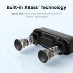 Tribit XSound Go wireless speaker showing top control buttons