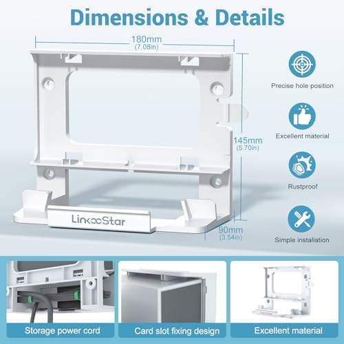FlenKn mesh router accessory kit showing included wall anchors, installation screws, and wire fixing ties.
