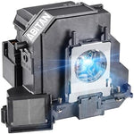 Side angle view of ELPLP90 V13H010L90 compatible epson replacement bulb module