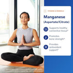 Pure Encapsulations Manganese supplement bottle side view