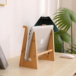 YOCAHAOY eco friendly laptop stand cradle holding a large fifteen point six inch device securely
