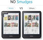 Close up of anti-glare texture on Kobo Clara screen protector