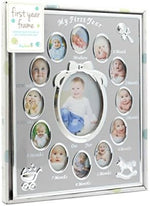 Tiny Ideas imported USA baby shower gift milestone photo frame packaging