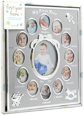 Tiny Ideas imported USA baby shower gift milestone photo frame packaging