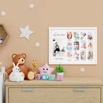GMFrames 12 month picture frame with white matting showing central photo opening for baby growth tracking.