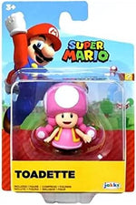 Jakks Pacific Super Mario 41142 Toadette jointed mini action figure.
