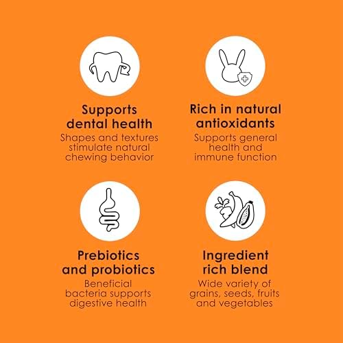 Healthy lifestyle foraging food mix for all life stages of pet rabbits