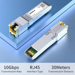 Sodola SFP module with QR code for technical support