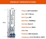 Ipolex SFP module showing metallic housing and label