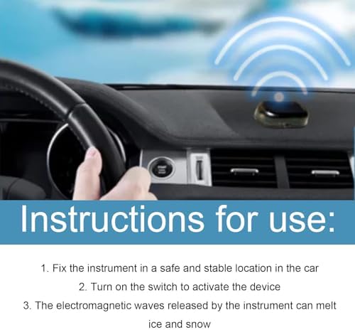 Black vehicle antifreeze snow removal tool portable device for SUVs