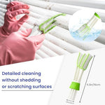 Detachable and washable yellow microfiber sleeves for blind duster tool
