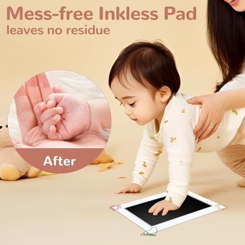 Detailed baby footprint on high quality white imprint card