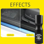 Crystal coating plastic restorer and rubber care solution restoring dried automotive trim components