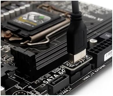 COMeap USB 3.1 Type E Key A front panel connector side view highlighting the vertical space saving design