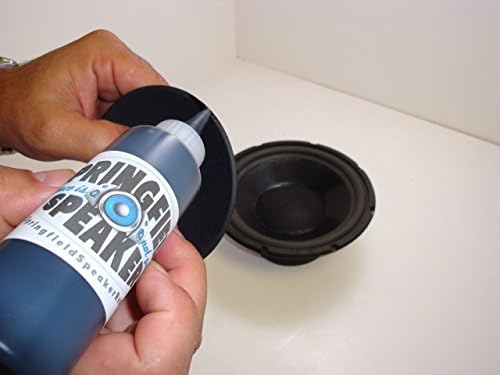 Springfield Speaker repair glue half ounce bottle on workbench