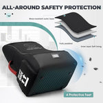 RAINSMORE Padded Car Seat Travel Bag for Airplane Heavy Duty Car Seat Backpack for Air Travel Baby Carseat Cover Bags for Airport Large Car Seats Carrier Fits Car Seats & Booster Seats, Black - Image 7