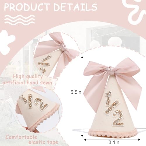 Lingana Little Princess Half Birthday Decorations hat flat lay