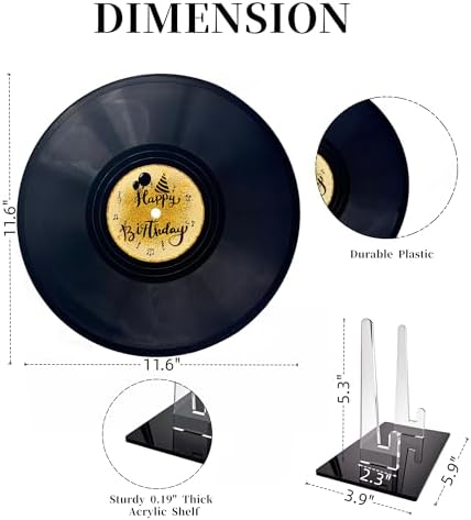 ReeGii vinyl record guest book showcased on a decorative mantle