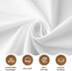 The breathable and durable queen size sheet styled elegantly in a bright modern bedroom setting.