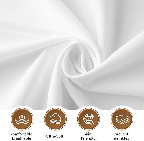 The breathable and durable queen size sheet styled elegantly in a bright modern bedroom setting.