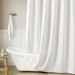 Jolilight premium linen blend bathroom partition panel unpackaged and ready for home installation.