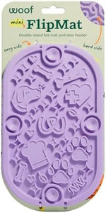 Woof FlipMat Mini travel lick mat for small dogs