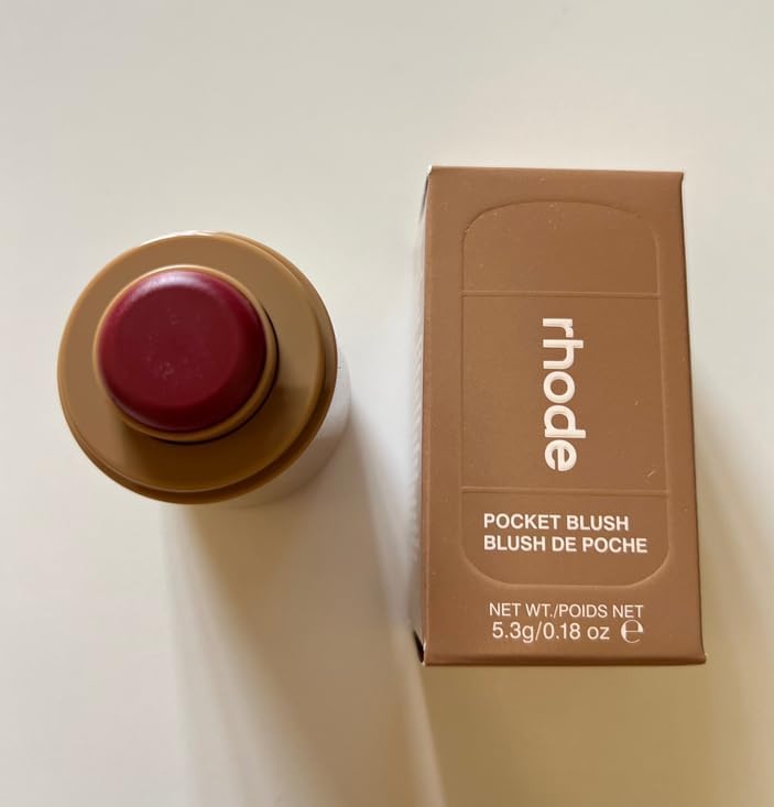 Rhode Pocket Blush in Date Cake cream blush front view